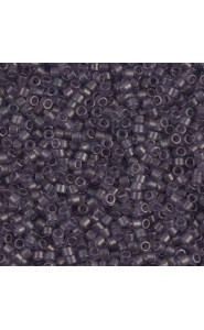 Miyuki Delica Perlen 11/0 - Matted transparent dried lavander luster DB-386